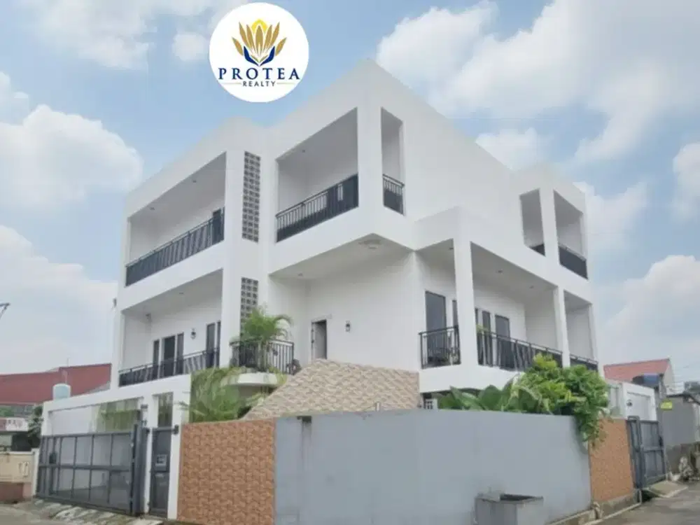 RUMAH MODERN 3 LANTAI HOOK DI PONDOK GEDE, BEKASI