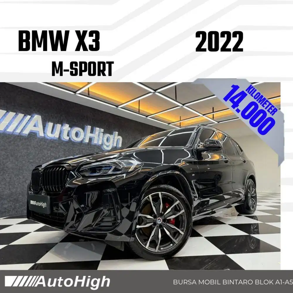 DP10% [Km14.000] X3 M-Sport 2022 Black Reg 2023 #AUTOHIGH