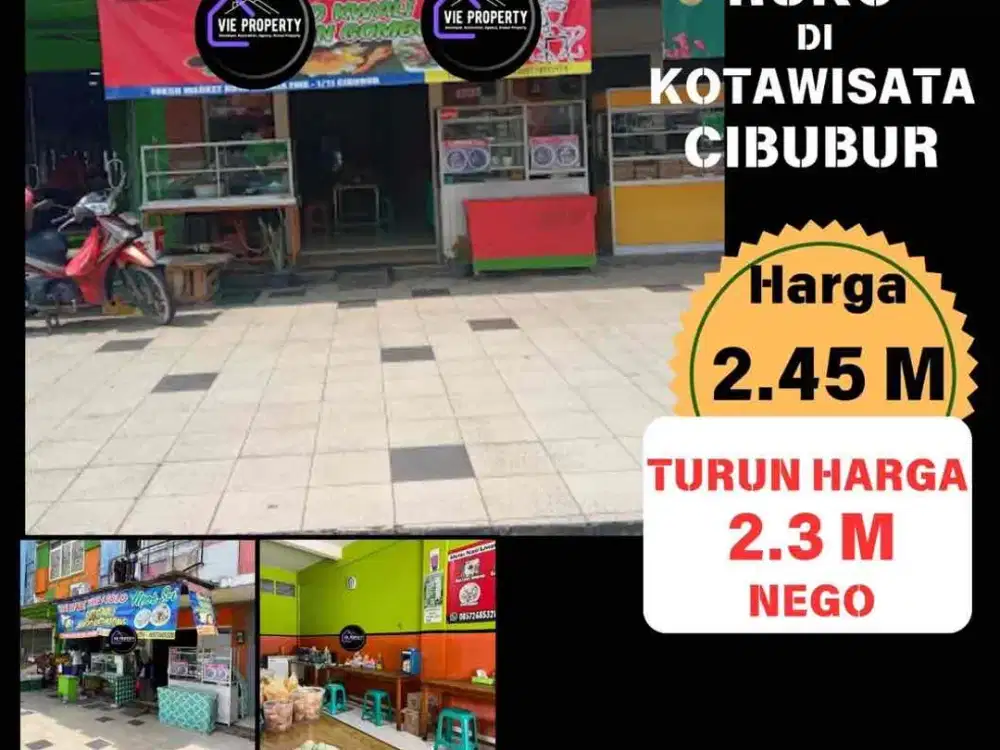 Dijual Segera Toko Strategis Di Fresh Market Kotawisata
