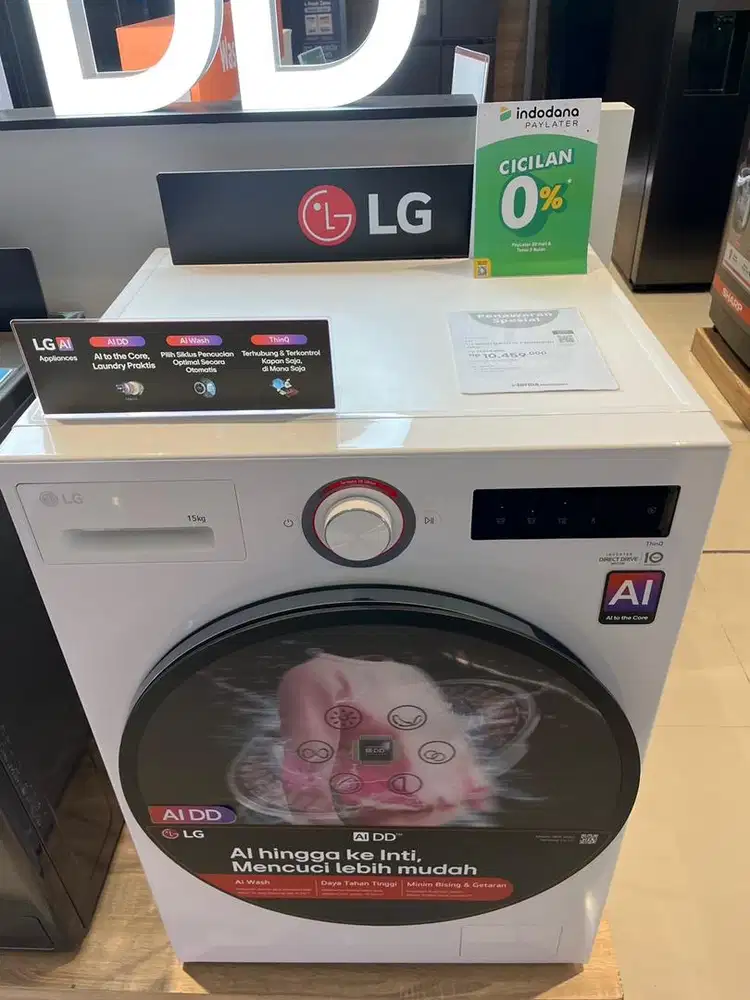 MESIN CUCI LG FL 15KG