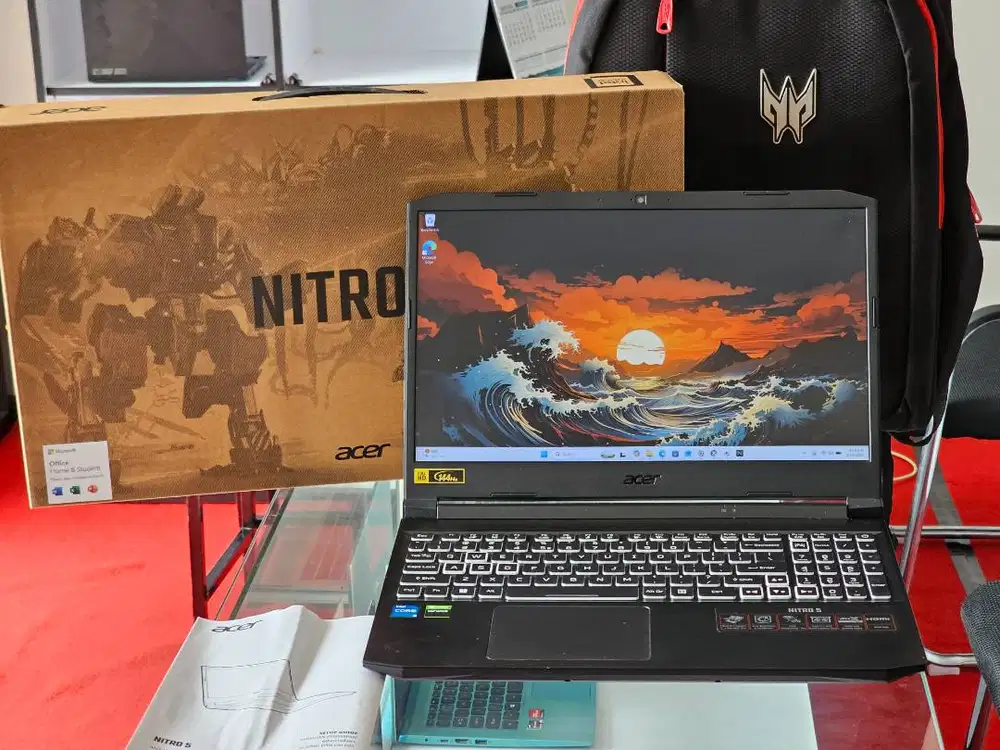 ACER NITRO AN515 57 intel Core i5 Gen 11 Ram 16 GB SSD 512 GB HDD 1 TB