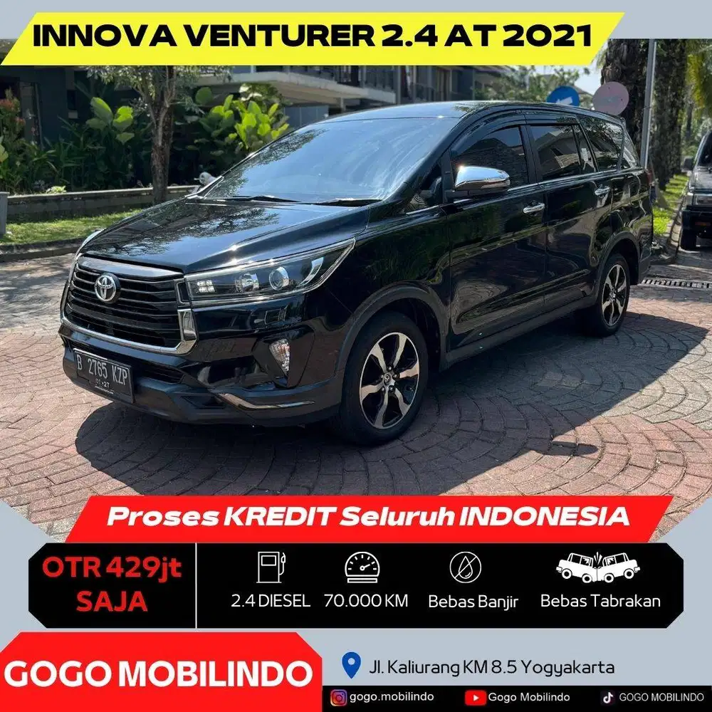 Toyota Innova Venturer Matic 2021 Diesel DP minim Bisa Kredit Zenix