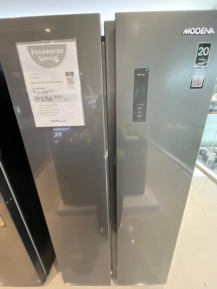 KULKAS MODENA Side By Side 467LTR