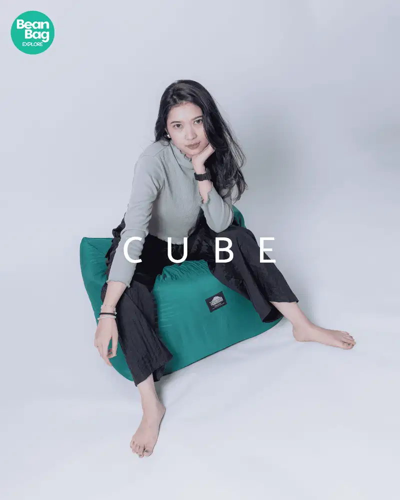 Bean Bag Explore | Bean bag Cube Termasuk Isi |Siap pakai | Waterproof