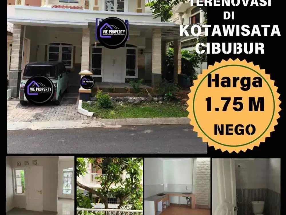 Dijual Rumah Asri dan Rapi Siap Huni di Kotawisata Cluster Depan