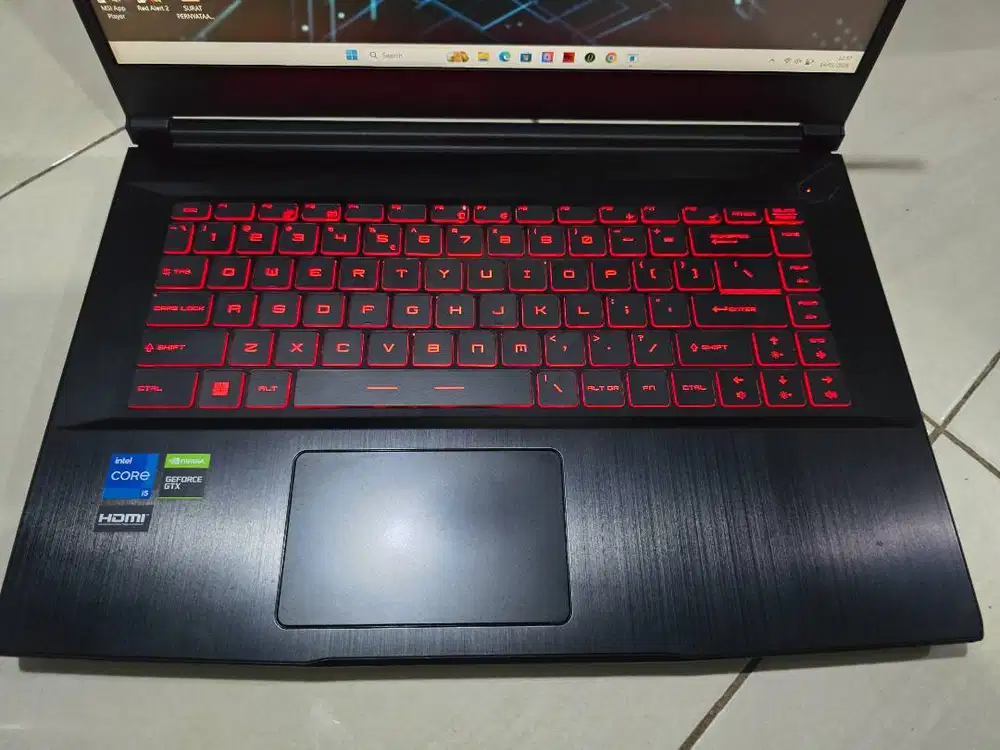 MSI GF63 Thin 11SC - i5 11400H - GTX 1650 - RAM 16GB (Upgraded)-Mulus