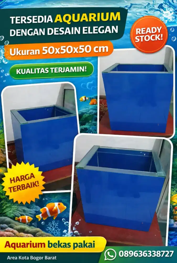 (HARGA NEGO) JUAL AQUARIUM KONDISI BEKAS PAKAI SEMINGGU
