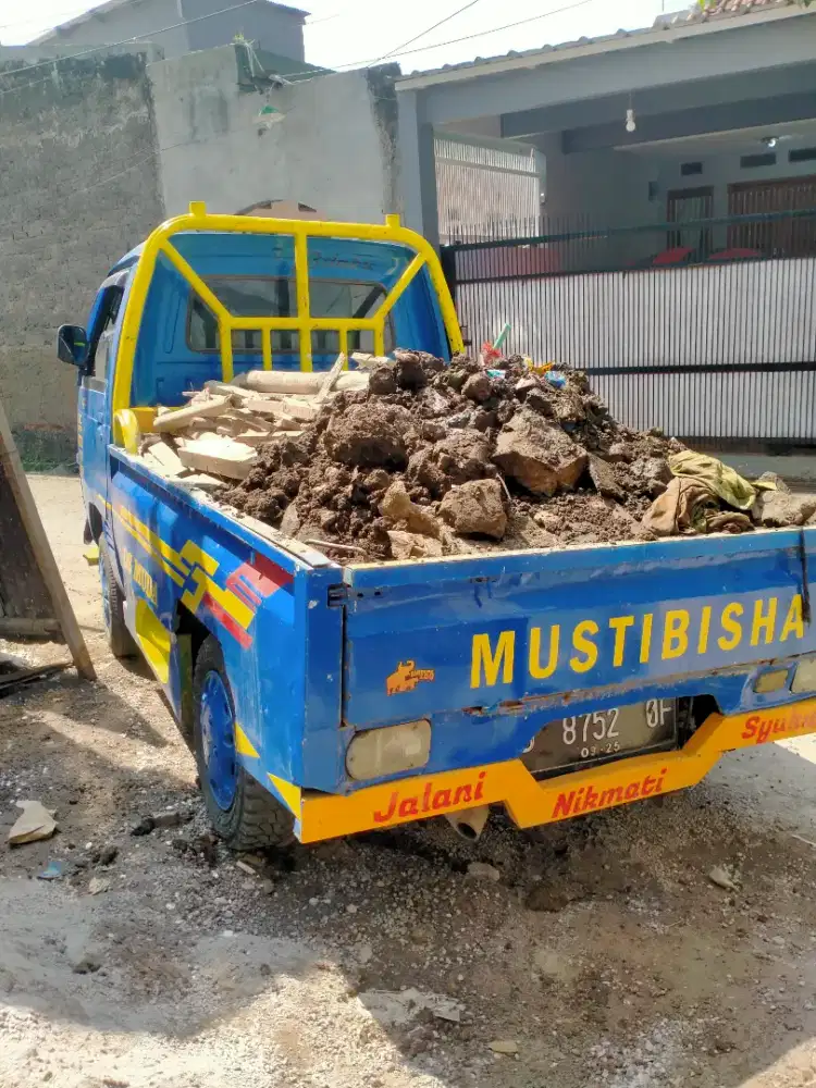 Jasa angkut & buang Brangkal puing barangkal sampah daun prabotan dll