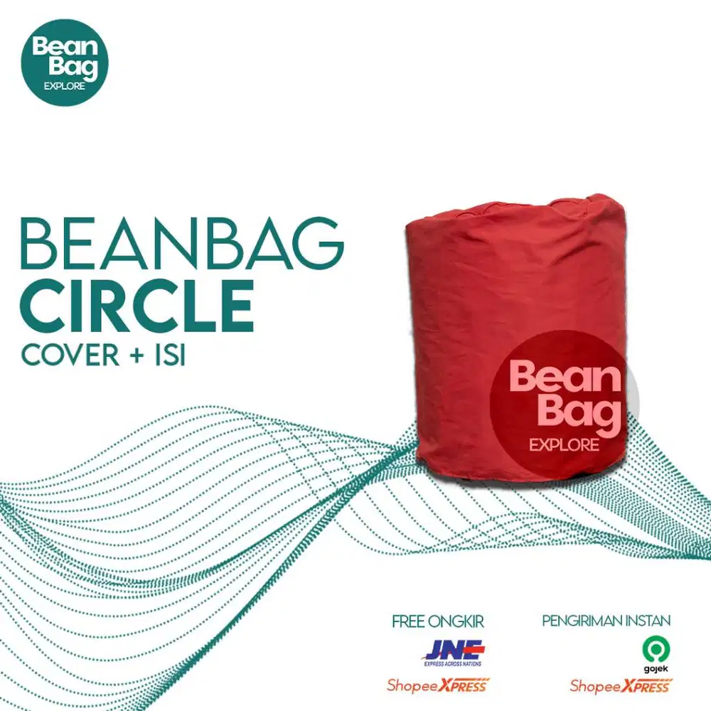 Bean Bag Explore | Bean bag Circle Termasuk Isi | Waterprooff