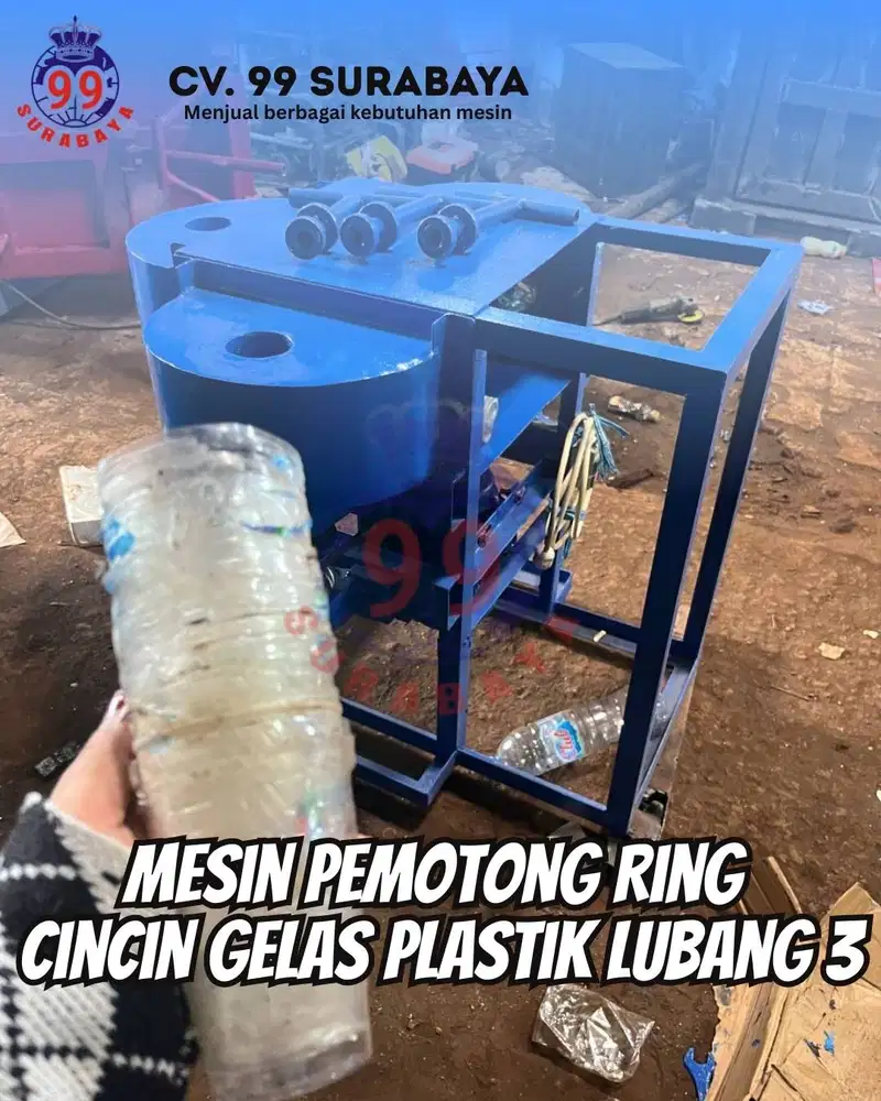 MESIN RING POTONG AQUA GELAS LUBANG 3 MURAH SURABAYA