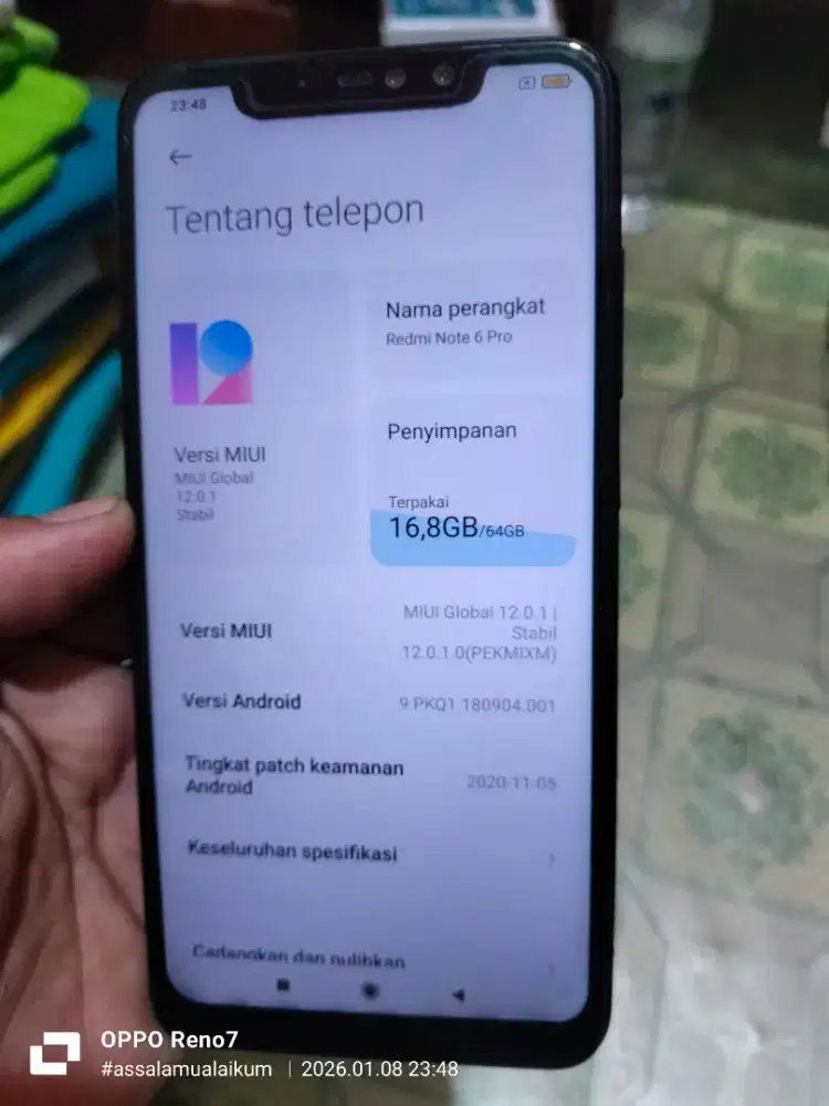 Redmi note 6 pro ram 4/64 GB batangan