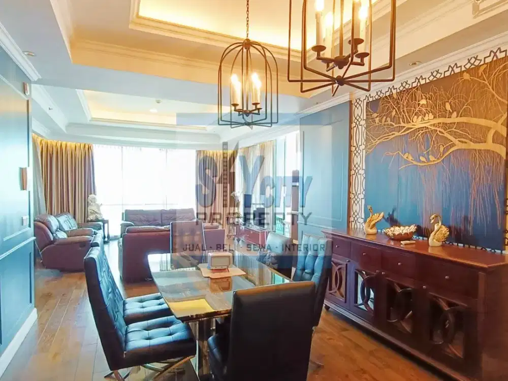 DISEWAKAN APARTEMEN ST MORITZ TOWER PRESIDENTIAL 4 BR FULL FURNISHED MEWAH BEST VIEW