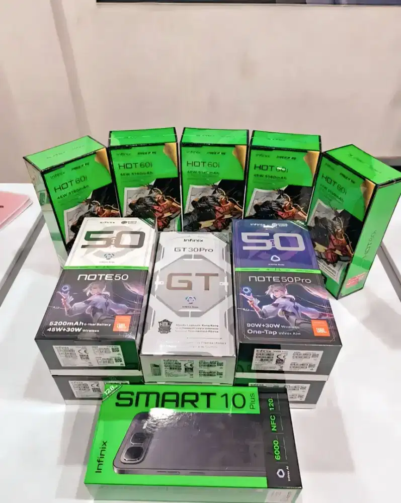 ready stock all type HP infinix