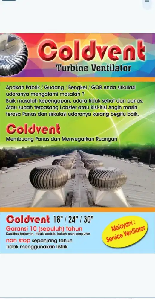 Turbine ventilator UK 24