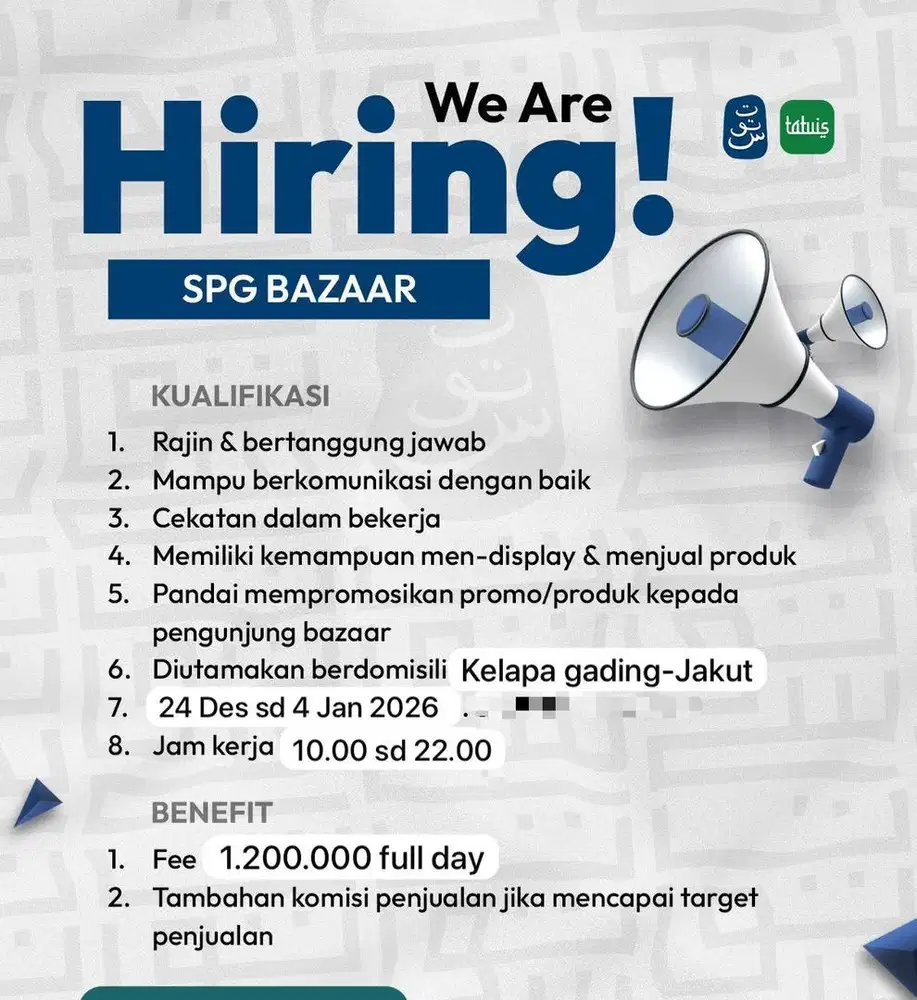 Lowongan SPG di Bidang Fashion