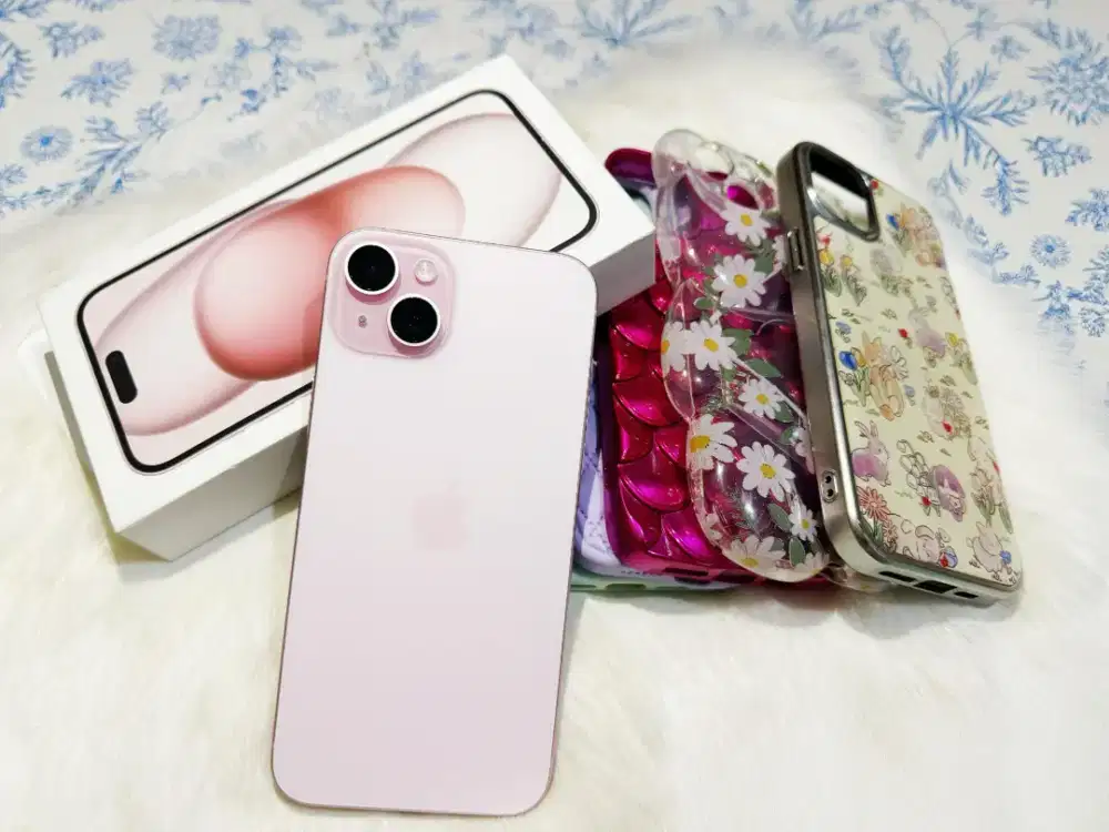 Dijual iphone 15+ 128GB pink ( like a new)  garansi ibox