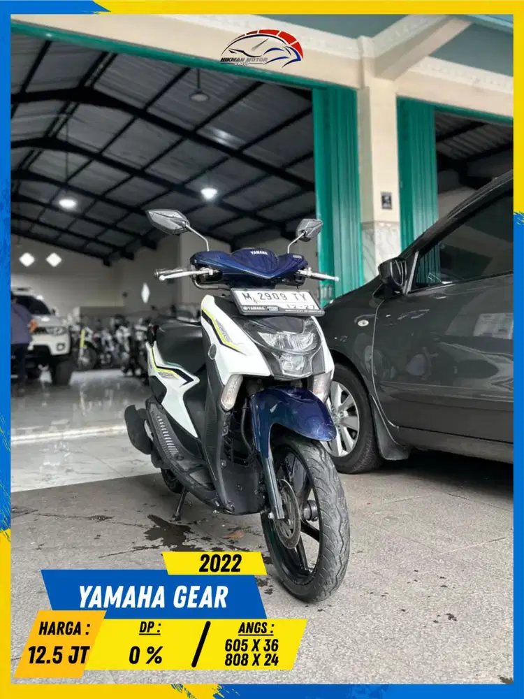 YAMAHA GEAR 2022 PLAT M READY MASZEHH HIKMAH MOTOR KEPUH MALANG