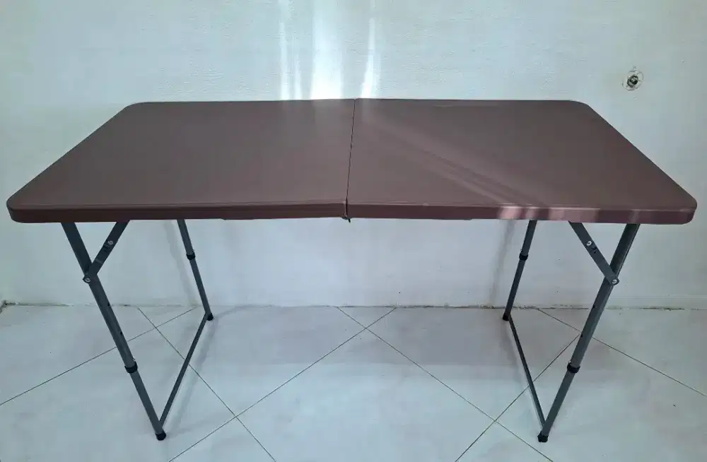Baru meja lipat 2 fold table serbaguna multifungsi 1.2 m