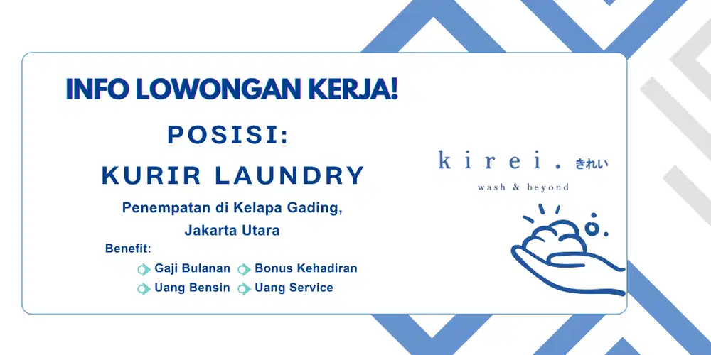 INFO LOWONGAN KURIR LAUNDRY