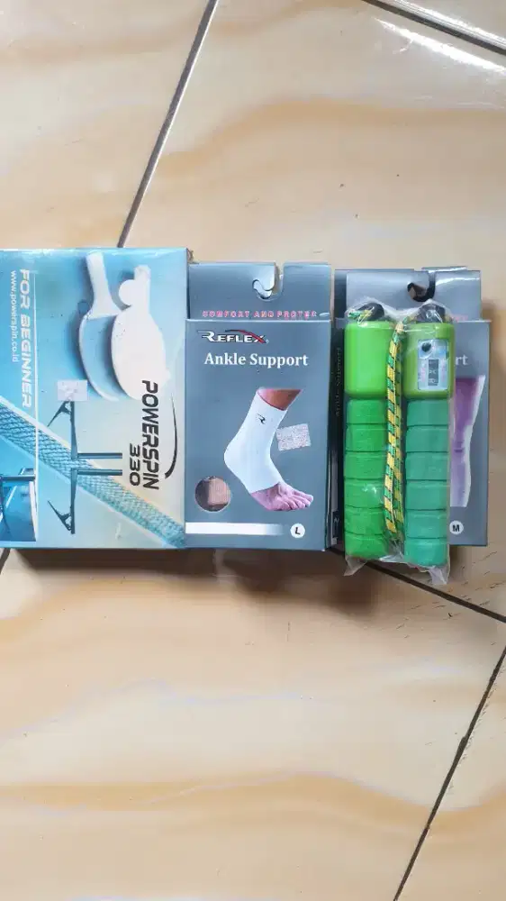 Jual angkle support, bed tenis, skiping