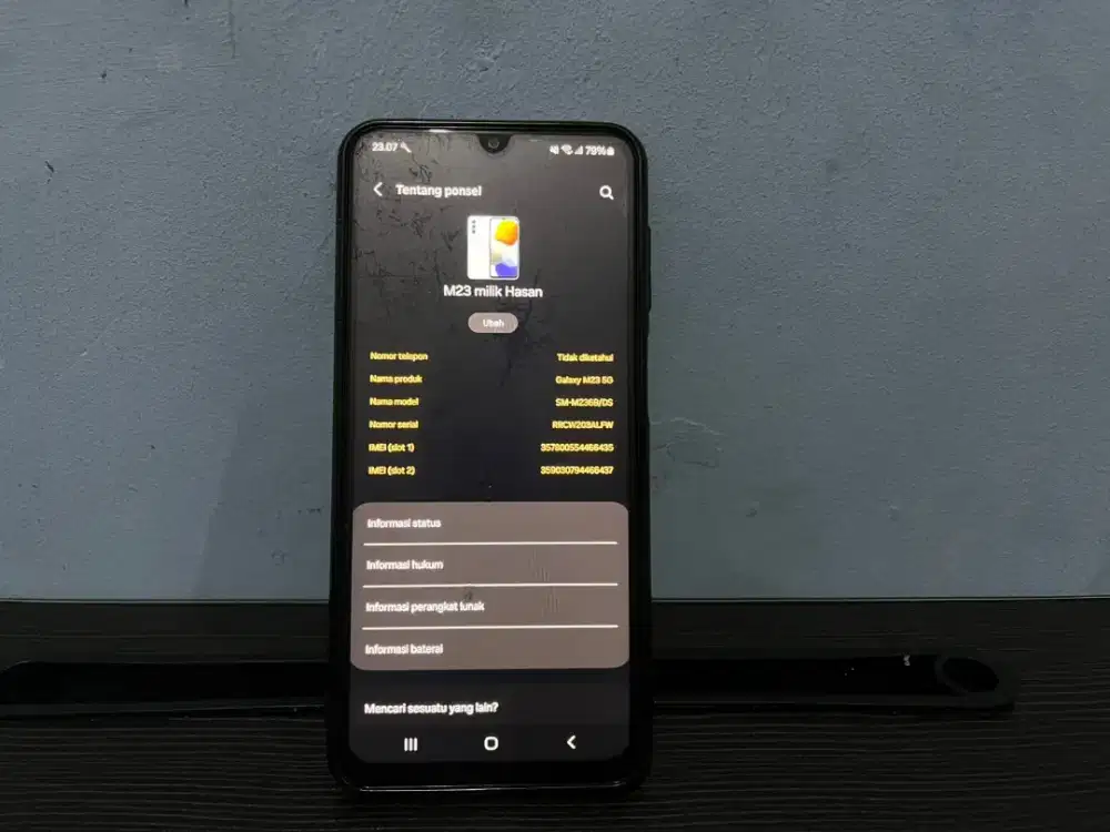 Samsung M23 6/128gb warna biru