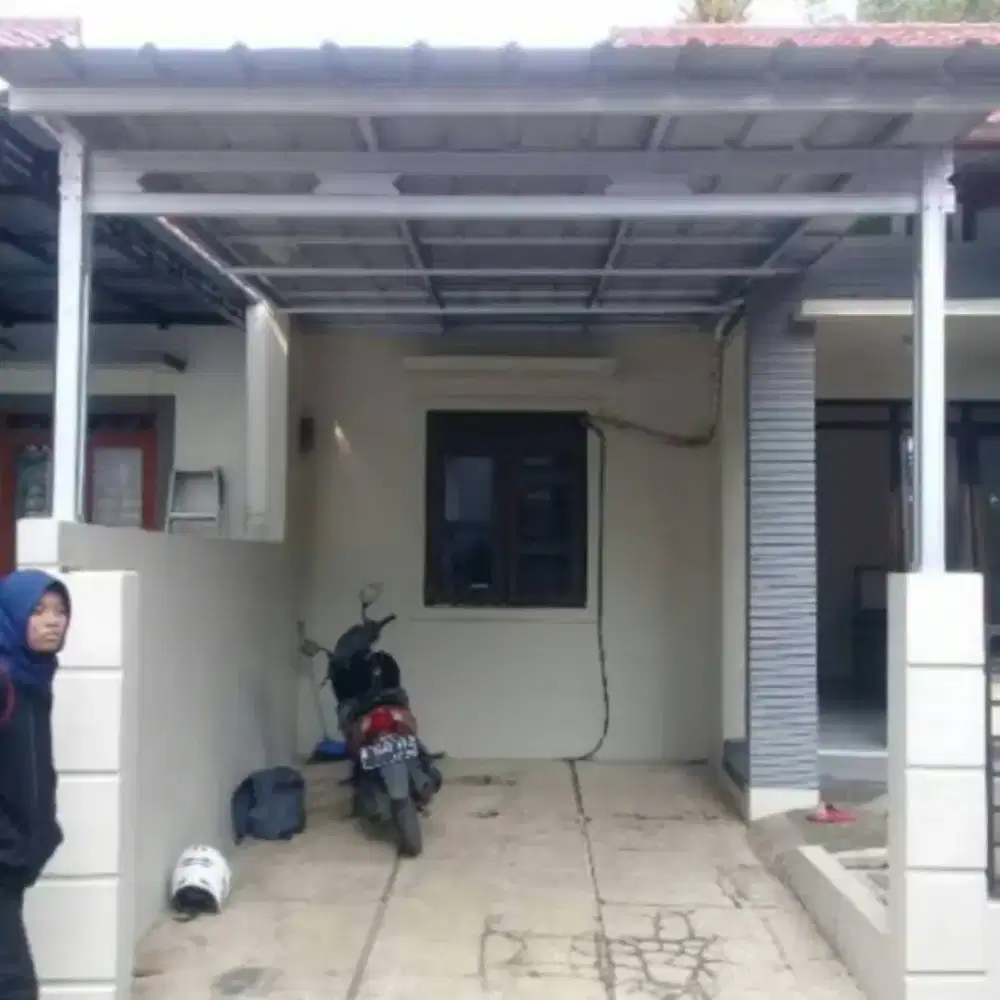 Kanopi baja ringan atap alderon, spandek pasir dan polos