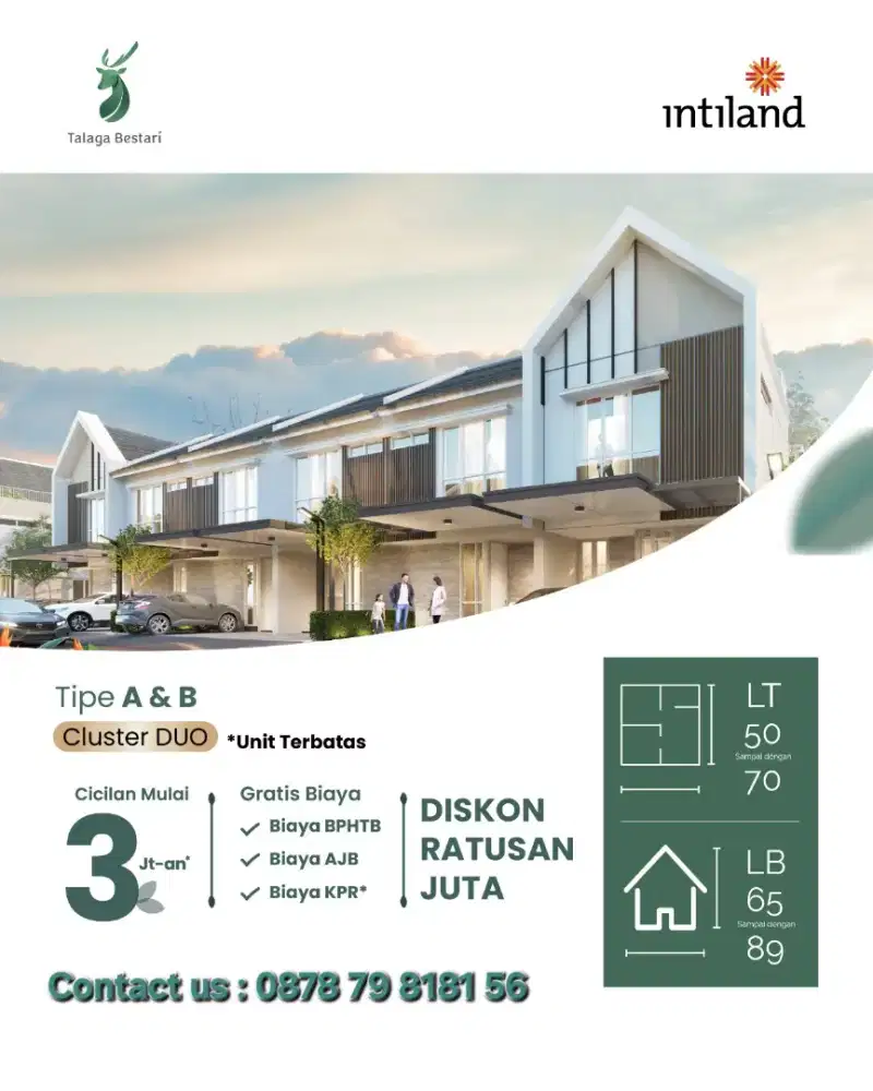 Rumah Tanah Luas Cash/KPR DP 0%