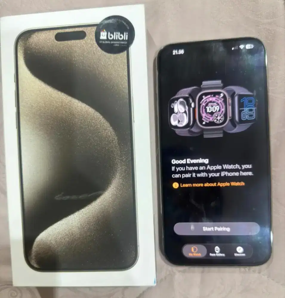 I phone 15  promax. 256 . GB .Titanium no minus dari baru lengkap.