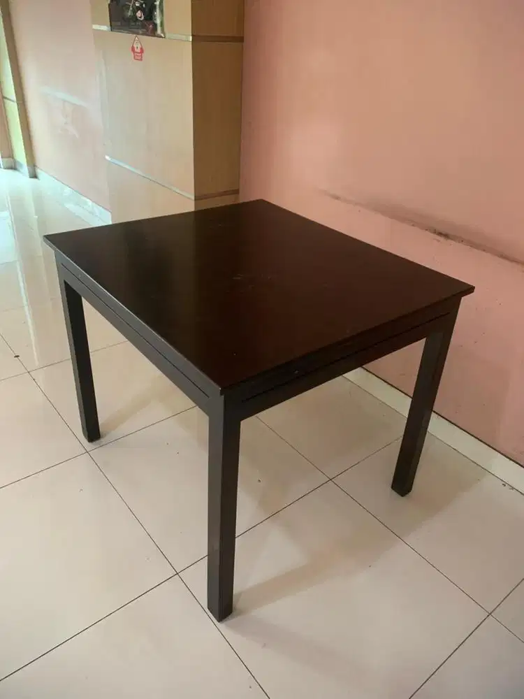 Meja Kayu Bagus Ukuran 90x80 cm, tinggi 75 cm