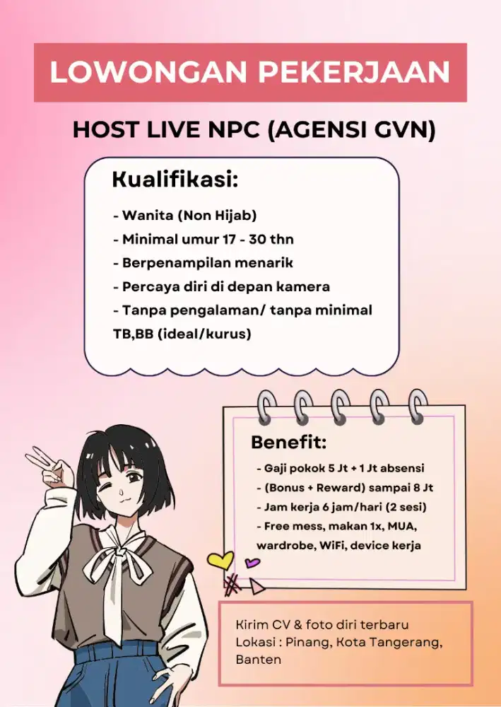 Host Live Streaming Agensi Tiktok GVN