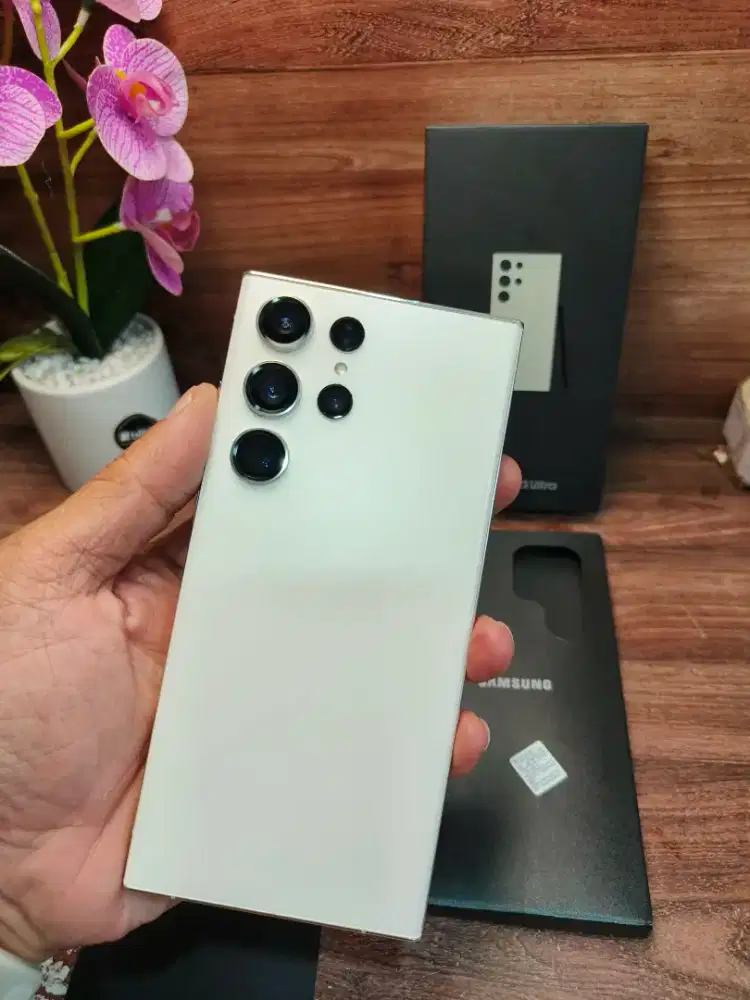 Samsung s23 ultra cream 12/512 GB mulus fullset original garansi sein