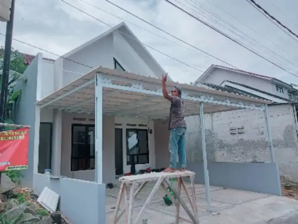 Kanopi baja ringan dan besi hollow galvanis