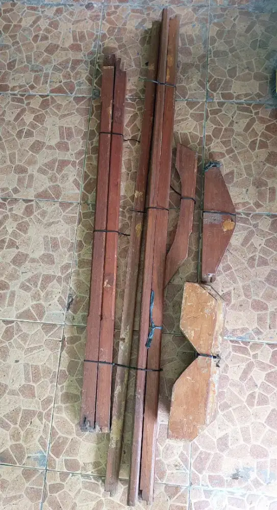 Jemuran jadul kayu jati asli