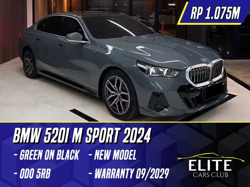 BMW 520i M Sport 2024 Green on Black Hijau MSport 520 i