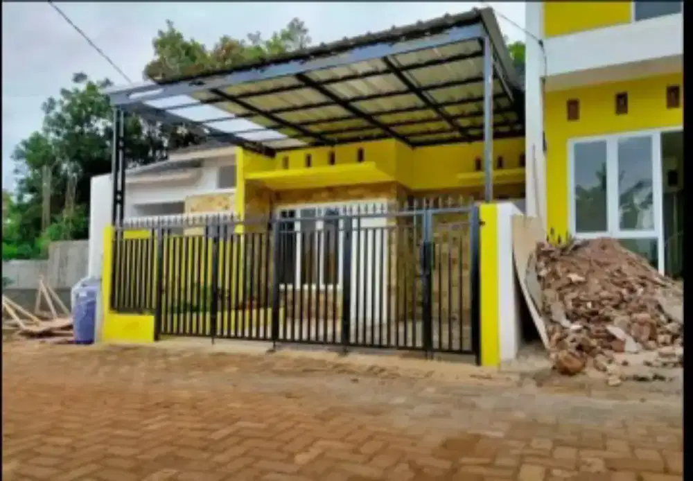 Kanopi baja ringan atap alderon, spandek pasir dan polos