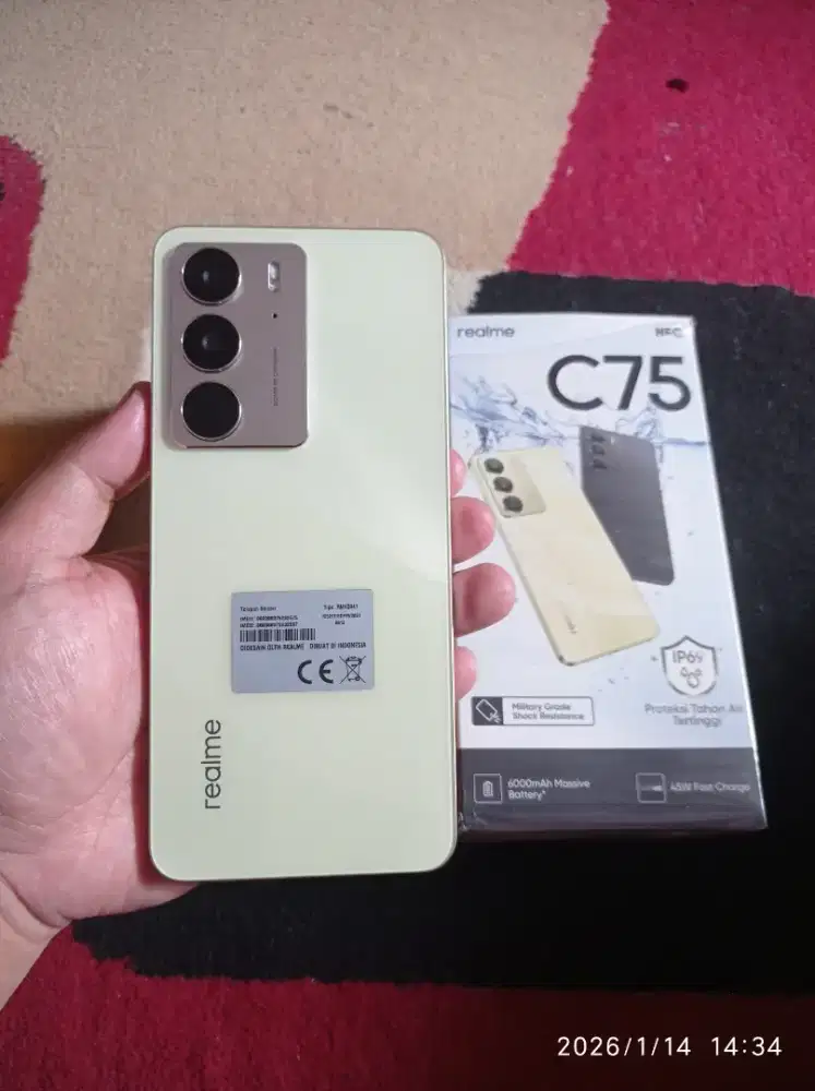 BISMILLAH REALME C75 RAM 8/128 FULSET MULUS