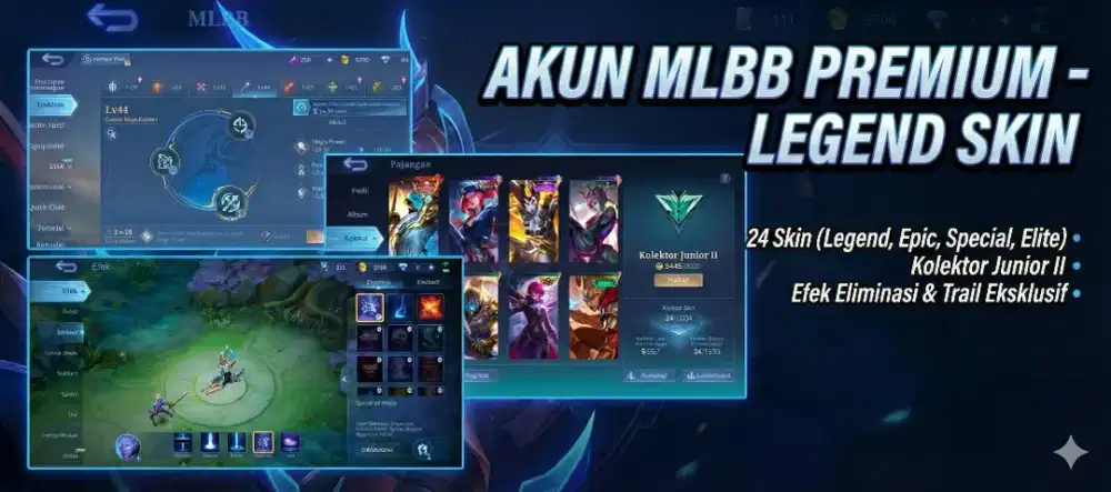 Akun ML (Mobile Legends) Gord legend polosan