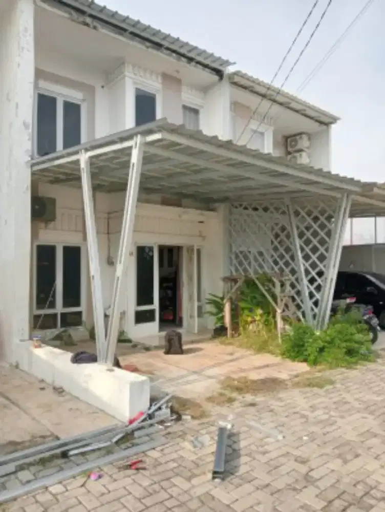 Kanopi baja ringan atap alderon, spandek pasir dan polos