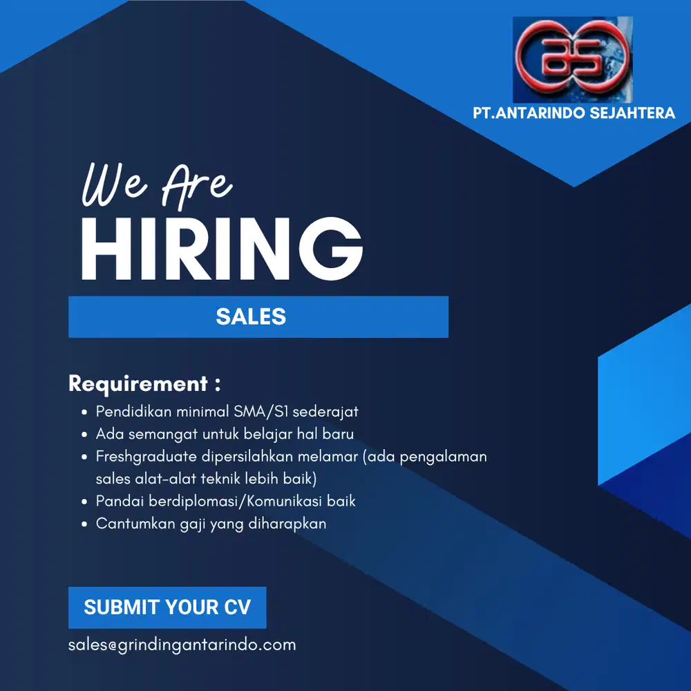 Lowongan Pekerjaan Dibutuhkan Sales Technical Engineering