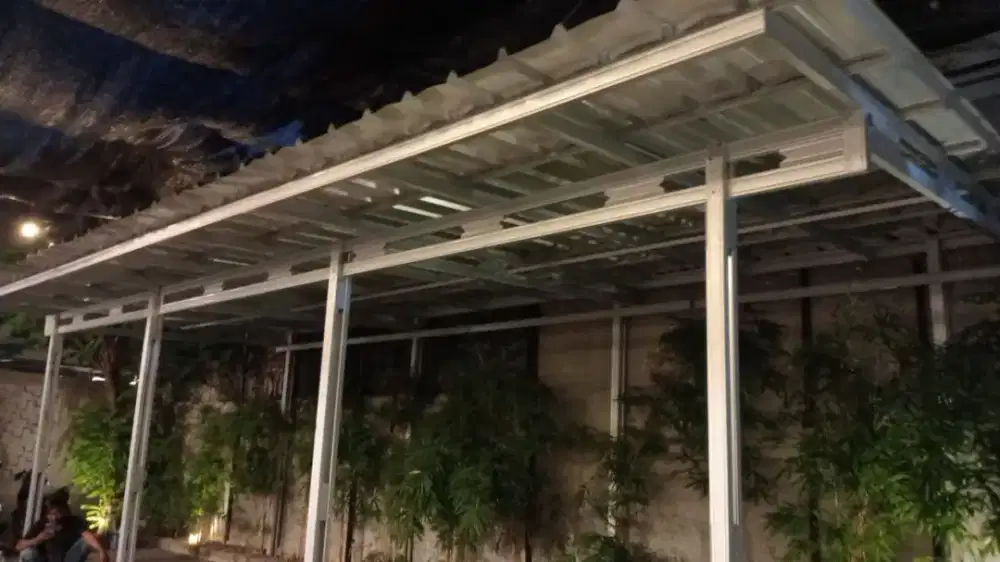 kanopi baja ringan atap spandek, alderon dan lainnya