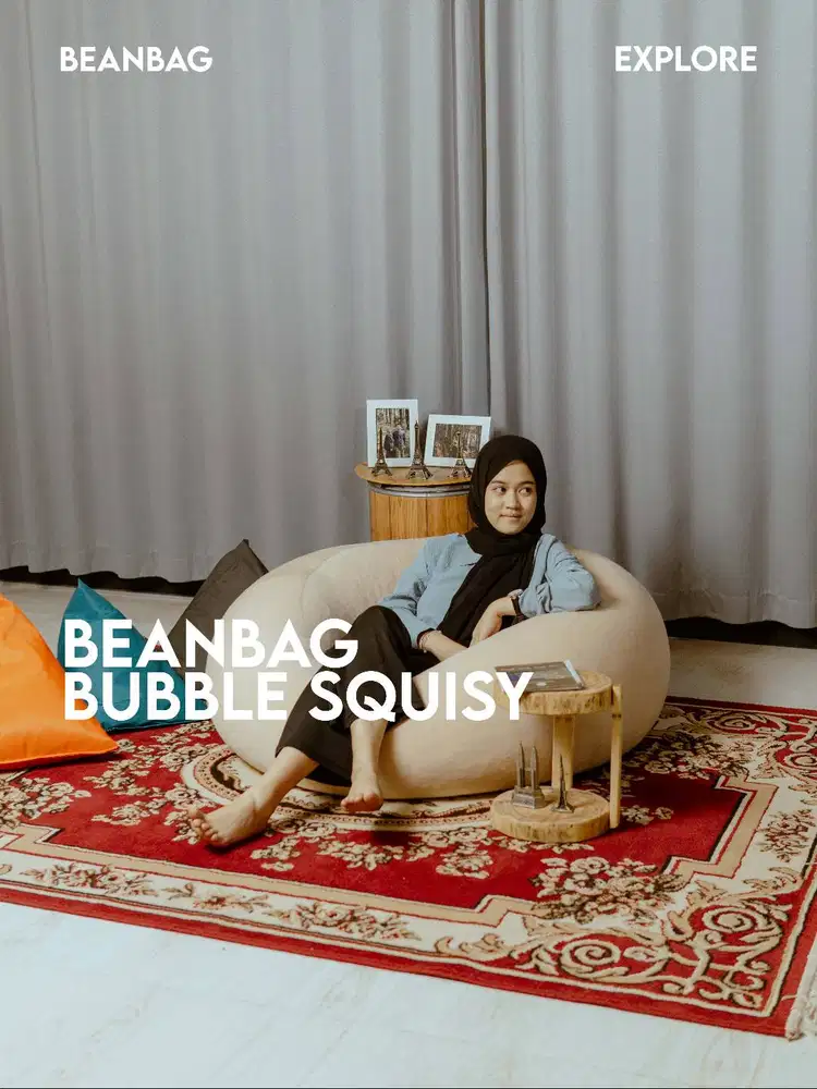 Bean Bag Explore | Bean Bag Bubble Termasuk isi Siap pakai