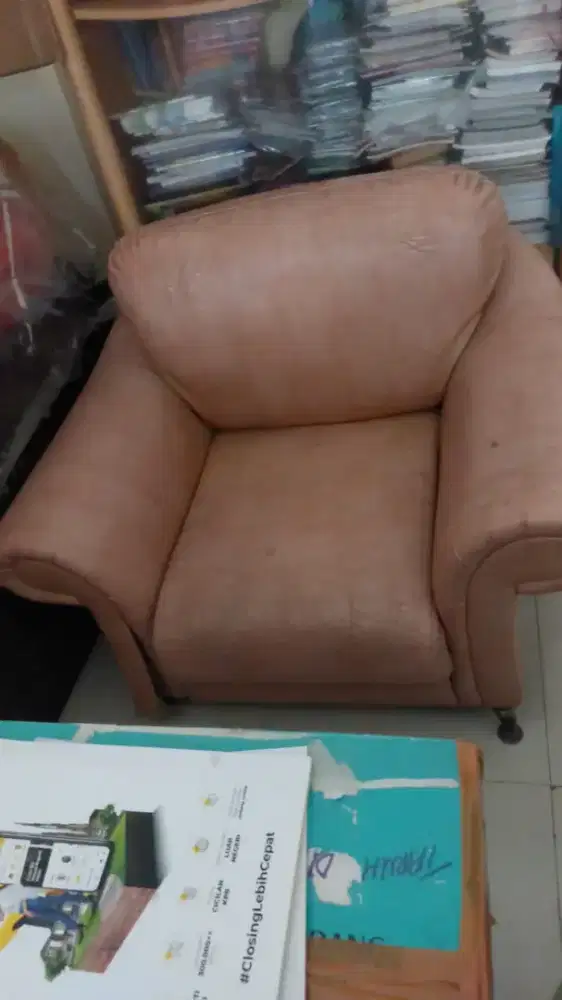 Kursi sofa single jumbo second