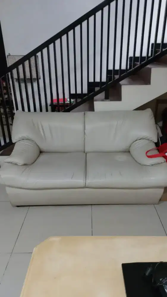 2 sofa jumbo second bahan oscar ( 2 seat + 3 seat )