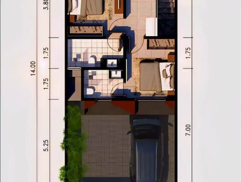 Dijual Rumah Manyar Jaya Baru Gress Carport 2