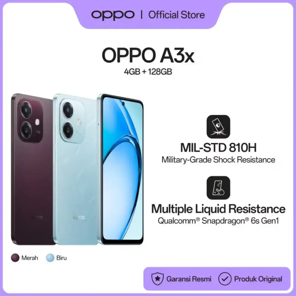 HP Baru OPPO A3x Garansi Harga Termurah