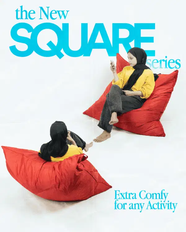 Bean Bag Explore | Bean Bag Square Termasuk Isi | Waterproof
