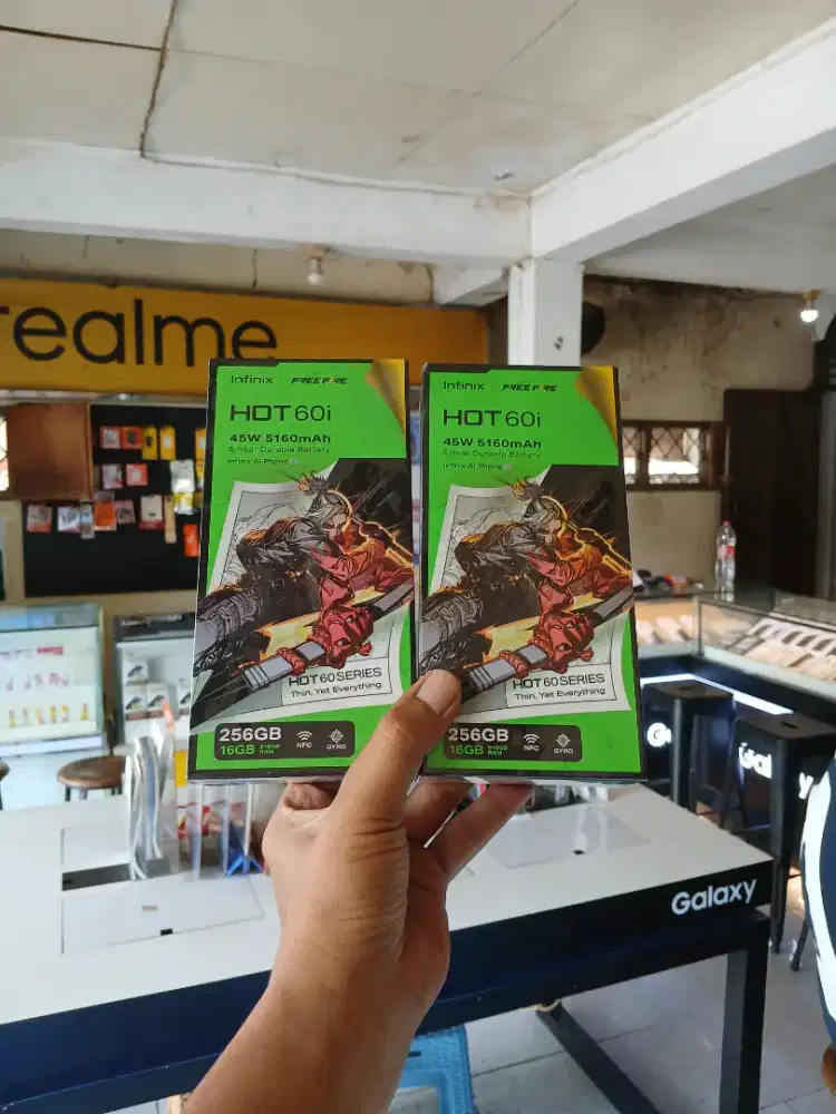 Berminat silahkan WA Infinix Hot 60i NFC 6+6/128 Garansi resmi 1thn