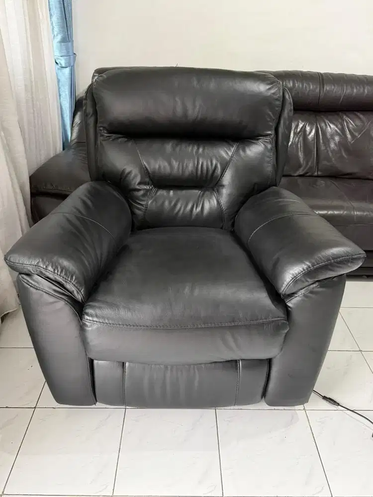 Sofa Recliner Electric Ferrara Leather Genuine ( Kulit Asli )