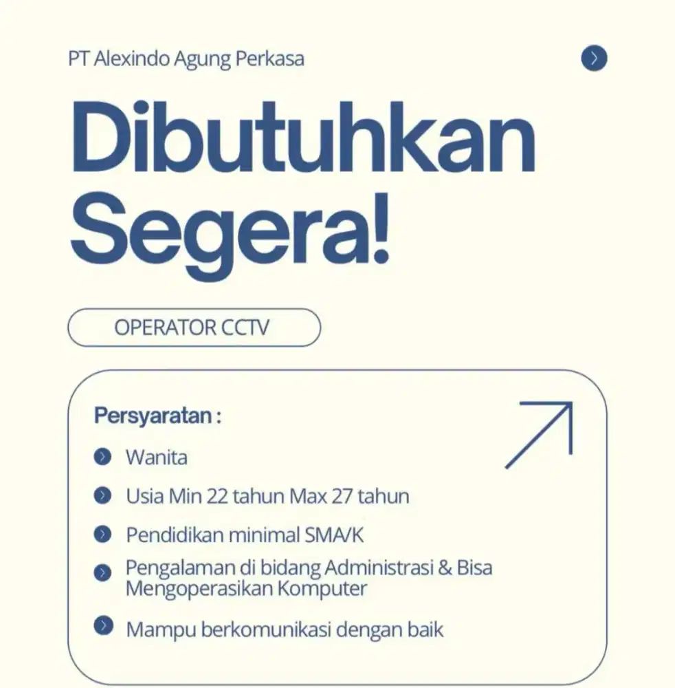 LOWONGAN KERJA ADMIN