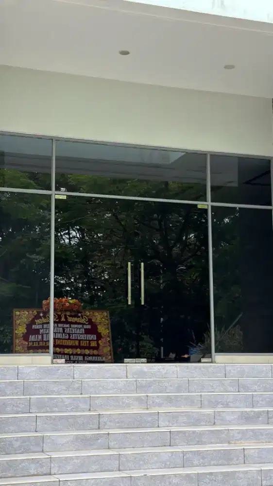 Sticker kaca hitam unt rumah cafe kantor resto sandblast buram polos